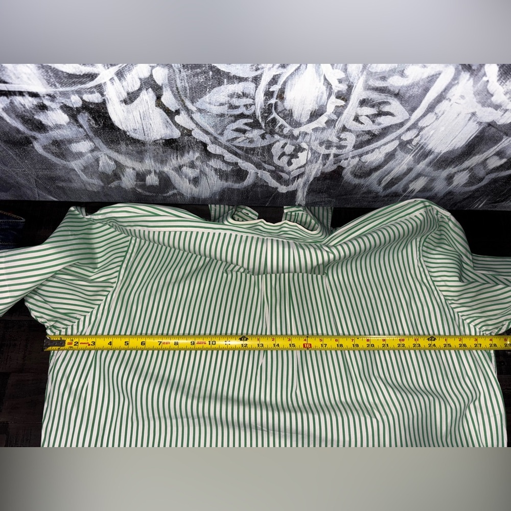 Polo Ralph Lauren classic-fit short-sleeve seersucker shirt in green SZ L​ - Picture 7 of 7